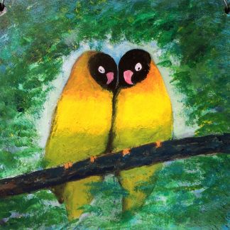 Two Love Birds Greeting Card